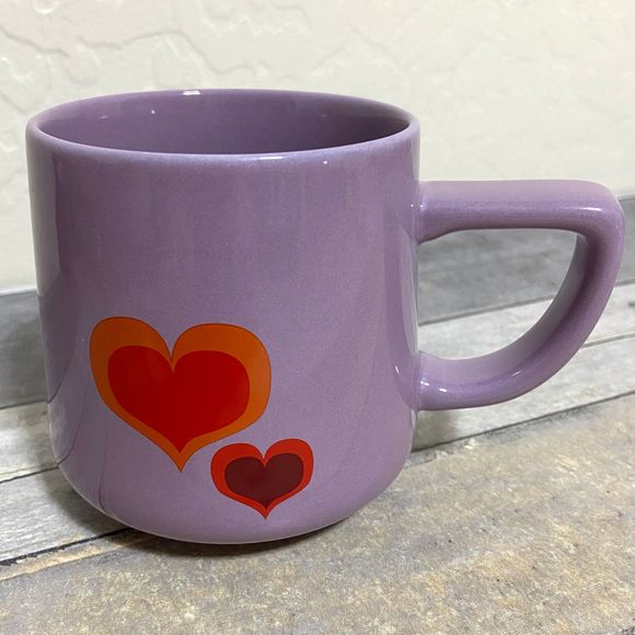 Starbucks Other - Starbucks Purple with Red Hearts 12oz Mug